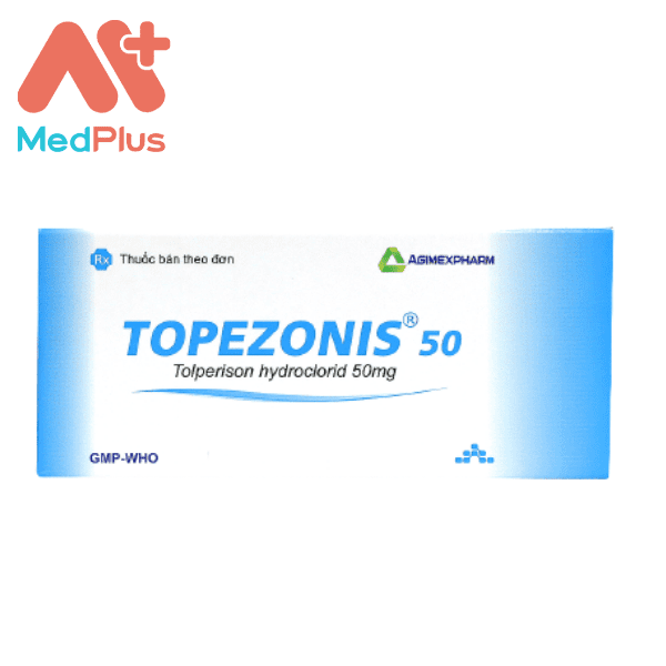 Topezonis 50 - Điều trị tăng trương lực cơ, co cứng cơ sau đột quỵ