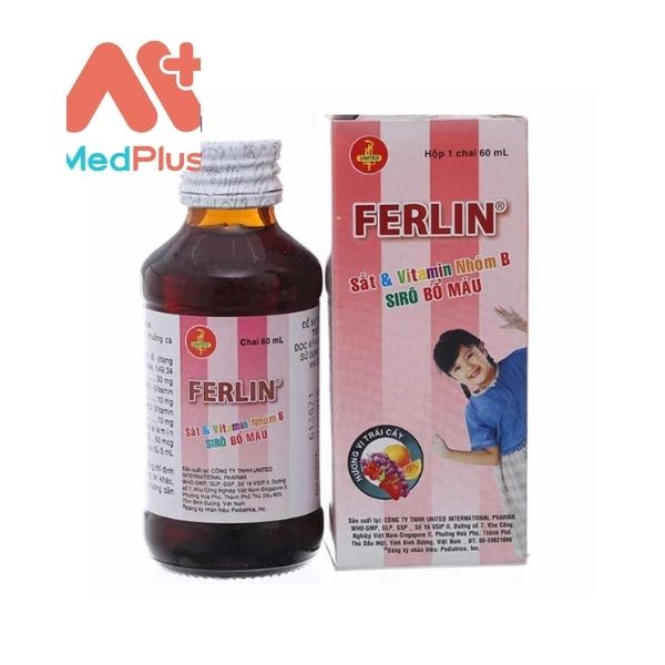 Thuốc Ferlin 60ml phòng ngừa và điều trị thiếu sắt ở trẻ em 
