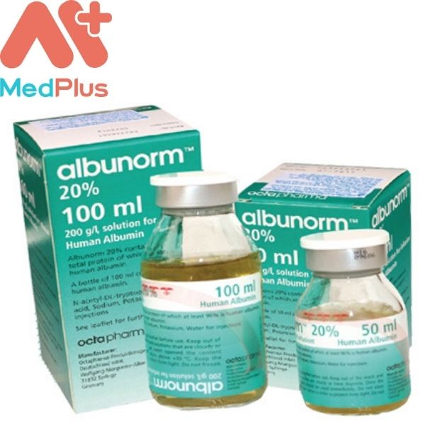 Albunorm 20% Thuốc điều trị giảm Albumin huyết 