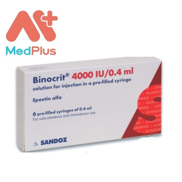 Binocrit 4000IU/0,4ml - Thuốc điều trị thiếu máu hiệu quả