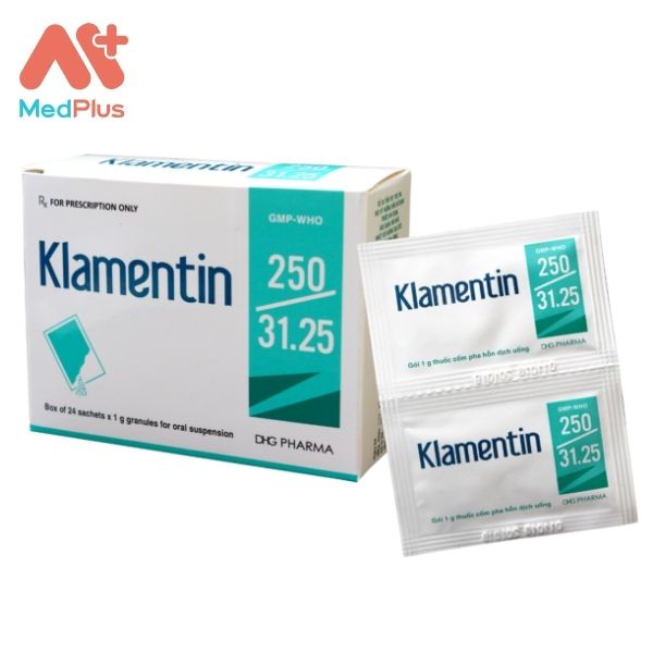 Thuốc kháng sinh Klamentin 250/31.25 điều trị nhiễm khuẩn
