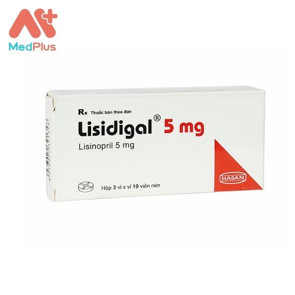 Thuốc Lisidigal 5 mg điều trị tăng huyết áp, suy tim