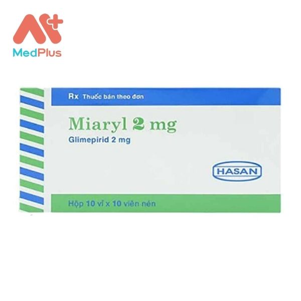 Thuốc Miaryl 2 mg điều trị đái tháo đường tuýp 2