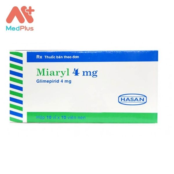 Thuốc Miaryl 4mg điều trị đái tháo đường loại 2