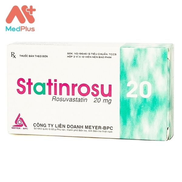 Thuốc Statinrosu 20 điều trị tăng cholesterol máu