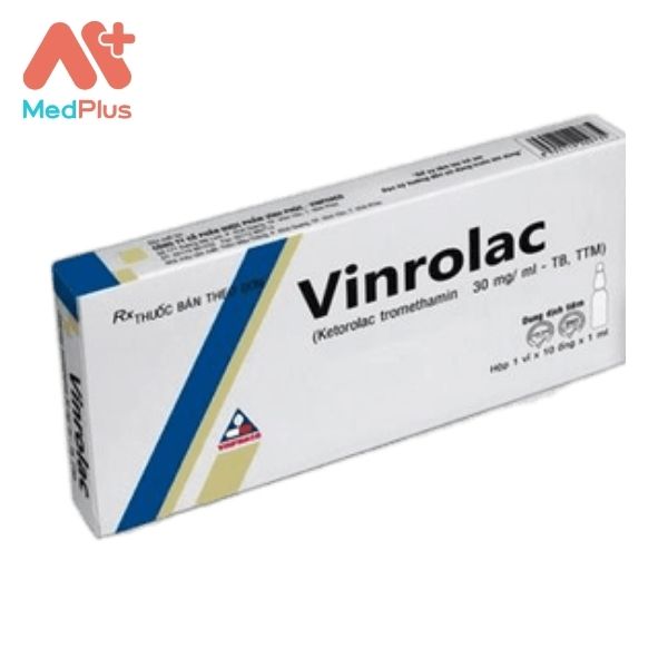 Thuốc tiêm Vinrolac 30mg điều trị ngắn ngày các cơn đau