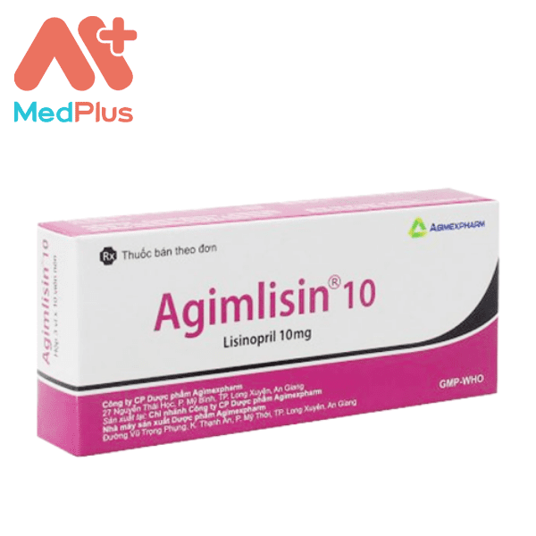 Agimlisin 10 - Thuốc điều trị suy tim, tăng huyết áp