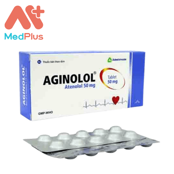 Aginolol 50 - Hộp 10 vỉ x 10 viên nén