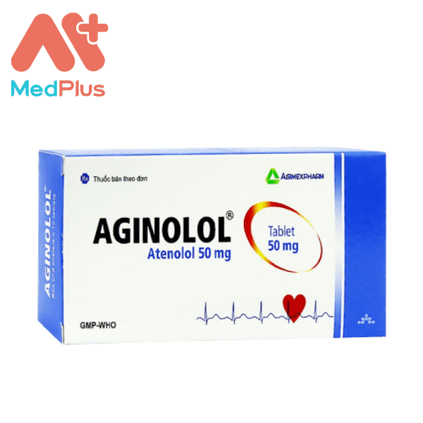 Aginolol 50 - Thuốc điều trị đau thắt ngực, nhồi máu cơ tim