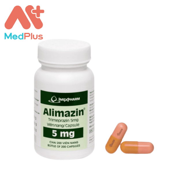 Alimazin 5mg - Điều trị mất ngủ, ho về đêm 130 Alimazin 5mg - Một chai 200 viên