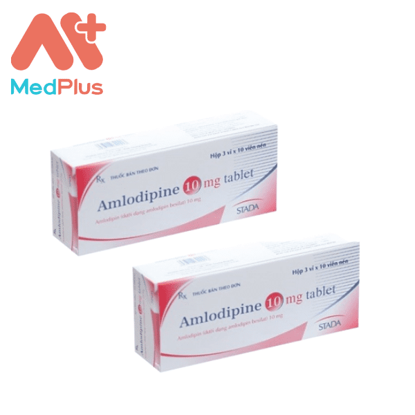 Amlodipin 10mg Thuốc điều trị tăng huyết áp, đau thắt ngực