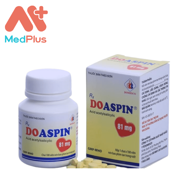 Doaspin 81 mg Mot hu 100 vien - Medplus