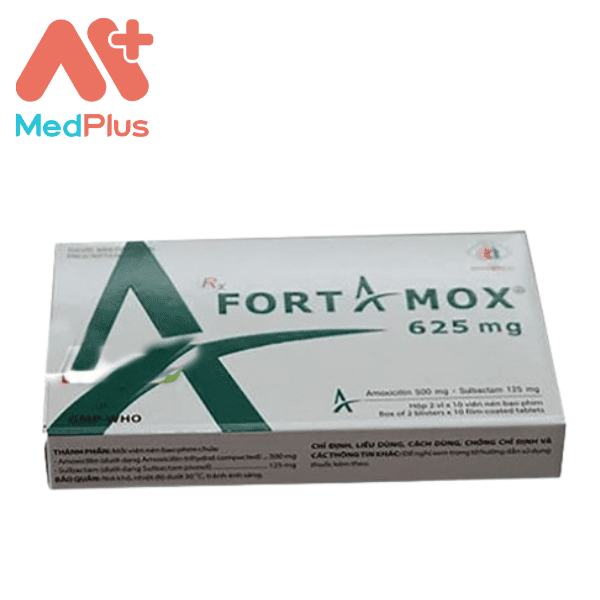 Fortamox 625mg là thuốc kháng sinh điều trị bệnh nhiễm khuẩn do vi khuẩn