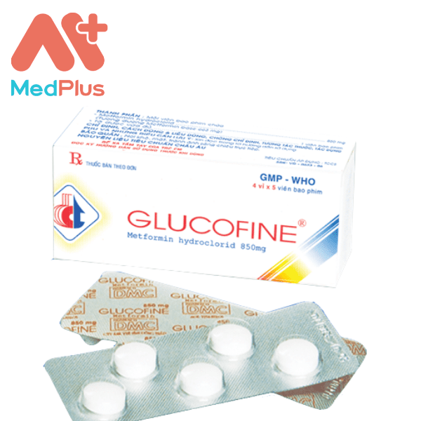 Glucofine 850 mg - Hộp 4 vỉ x 5 viên