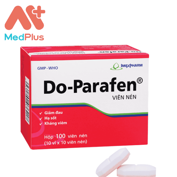 Hộp thuốc Do-Parafen 500mg 10 vỉ x 10 viên