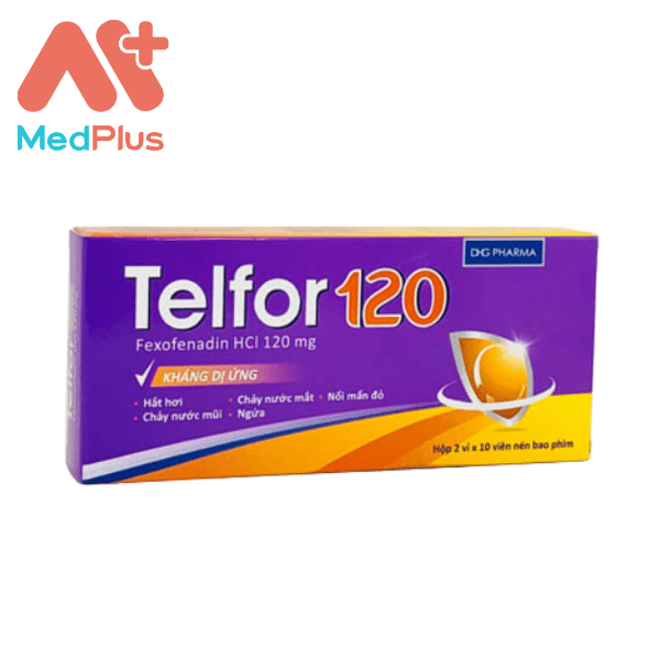 Telfor 120 - Thuốc trị viêm mũi dị ứng, nổi mề đay tự phát