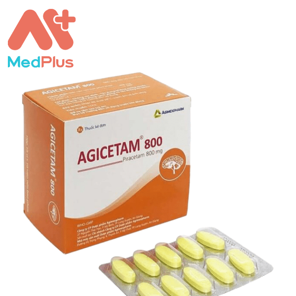 Thuốc Agicetam 800 - Hộp 10 vỉ x 10 viên