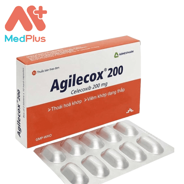 Thuốc Agilecox 200 - Hộp 2 vỉ x 10 viên nang