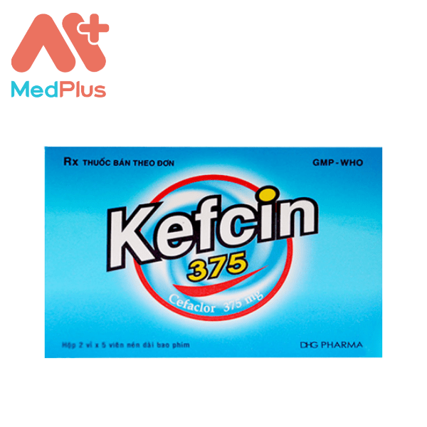 Thuốc Kefcin 375 điều trị viêm tai giữa, viêm xoang, viêm phổi