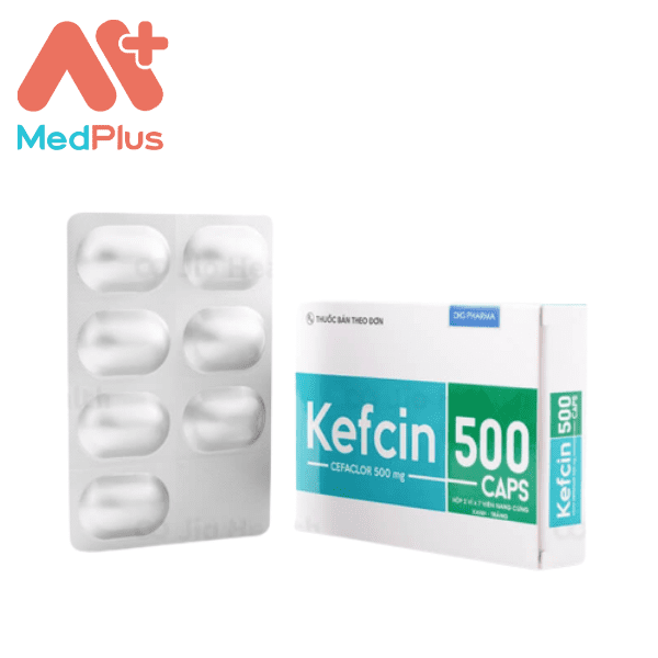 Thuốc Kefcin 500 Caps - điều trị các nhiễm khuẩn đường hô hấp do các vi khuẩn nhạy cảm