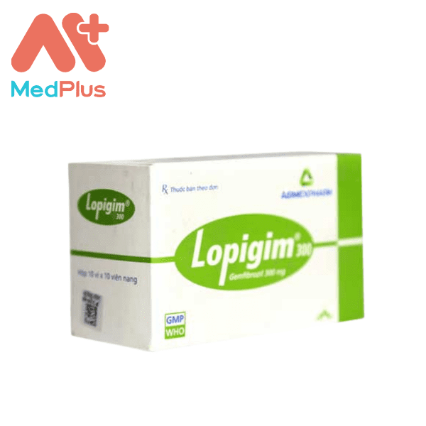 Thuốc Lopigim 300 - Hộp 10 vỉ x 10 viên nang cứng