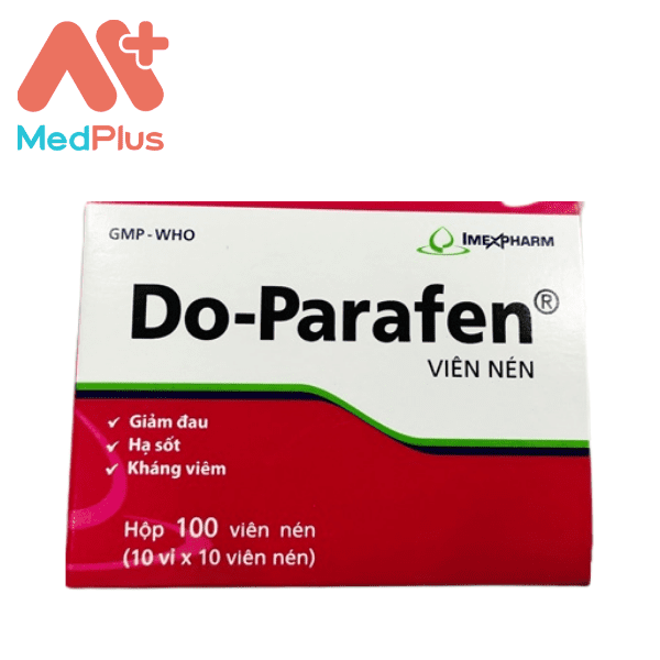Thuốc giảm đau, hạ sốt Do-Parafen 500mg