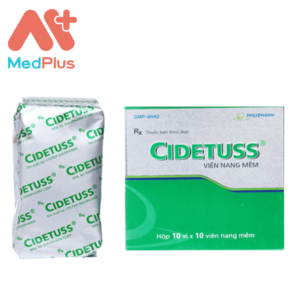 Thuốc Cidetuss - Hộp 10 vỉ x 10 viên