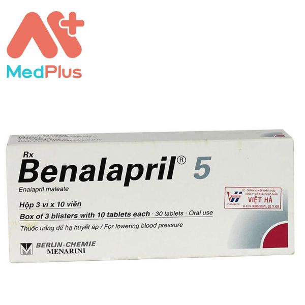 Benalapril 5 - Thuốc điều trị tăng huyết áp hiệu quả 128 Benalapril 5 - Thuốc điều trị tăng huyết áp