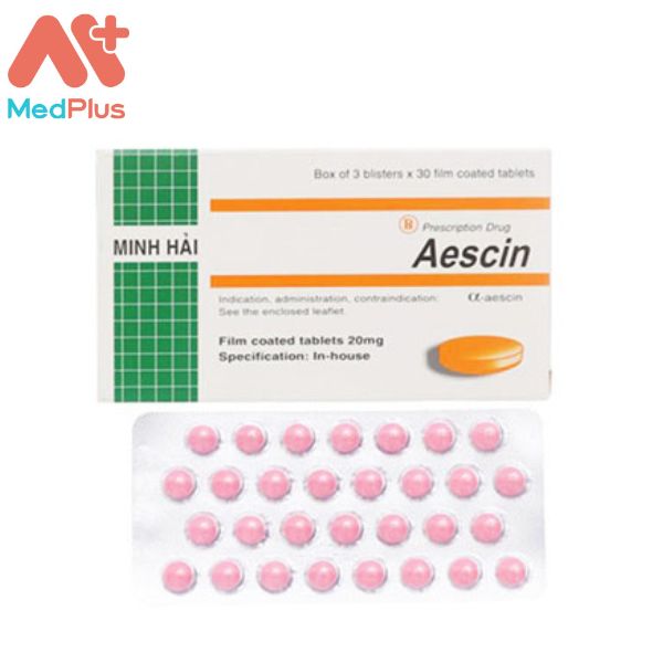 Aescin 40mg - Thuốc điều trị thiểu năng giãn tĩnh mạch