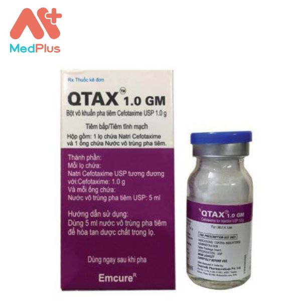 QTAX 1.0 GM - Thuốc điều trị các bệnh nhiễm khuẩn nặng