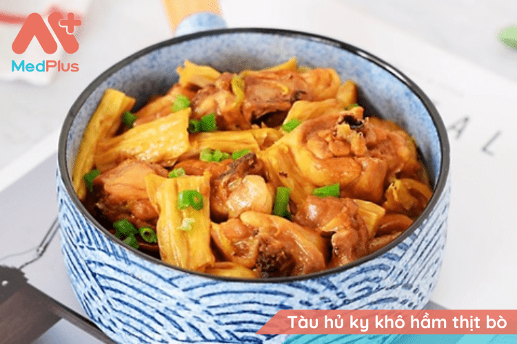 Tàu hủ ky khô hầm thịt bò