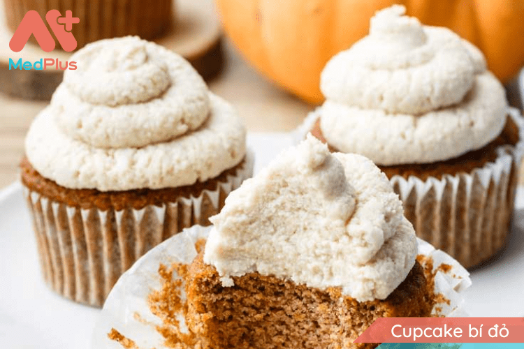 Bánh cupcake bí đỏ
