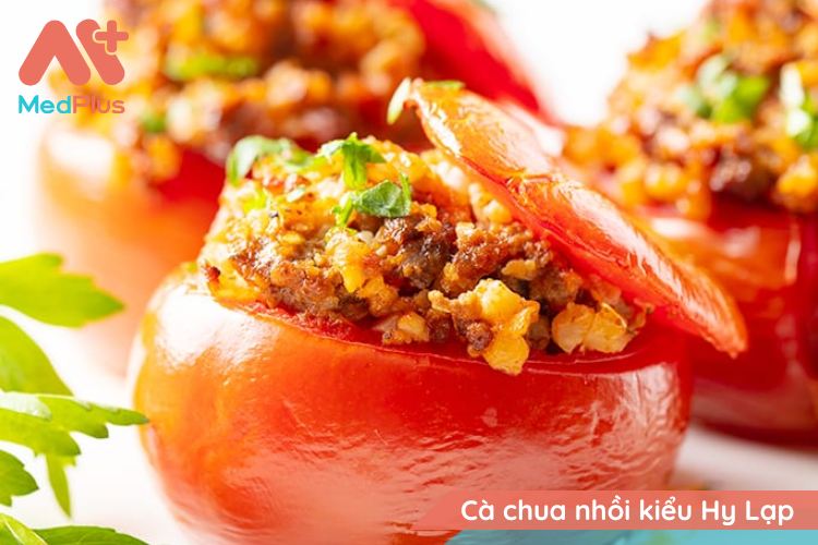 5 món ăn Keto từ cà chua dễ thực hiện, độc đáo 132 Cà chua nhồi kiểu Hy Lạp nướng