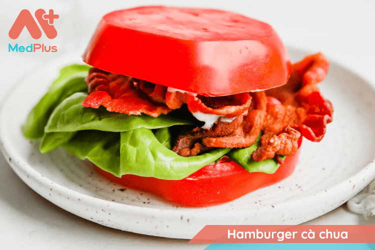 5 món ăn Keto từ cà chua dễ thực hiện, độc đáo 134 Hamburger cà chua