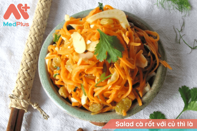 Công thức Paleo với món salad cà rốt với củ thì là