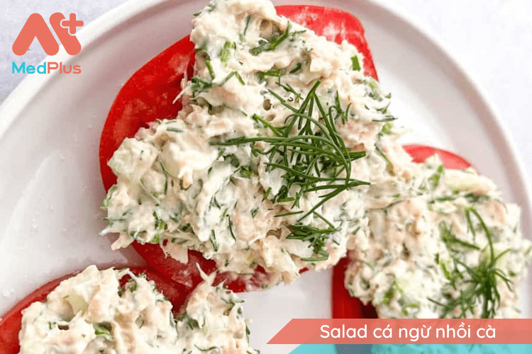 5 món ăn Keto từ cà chua dễ thực hiện, độc đáo 136 Salad cá ngừ nhồi cà chua