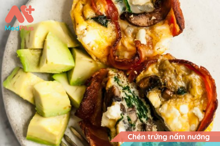 Trứng chén nấm nướng