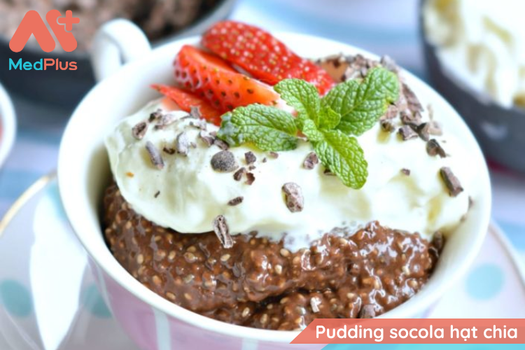 Pudding socola hạt chia