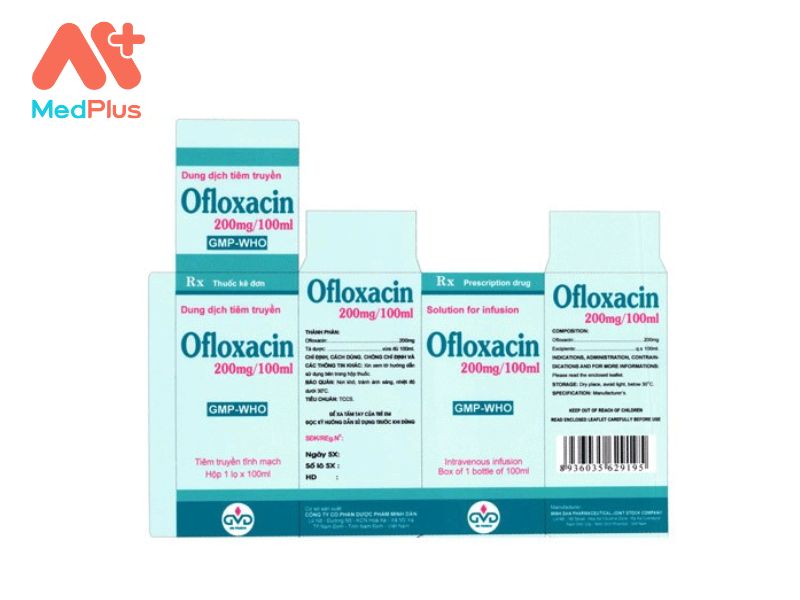 Thuốc Ofloxacin 200mg/100ml - Trị Viêm Tai Giữa, Viêm Xoang