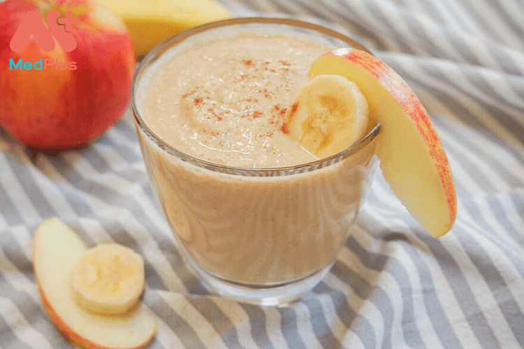 Sinh tố chuối táo tốt cho sức khỏe người ăn chay