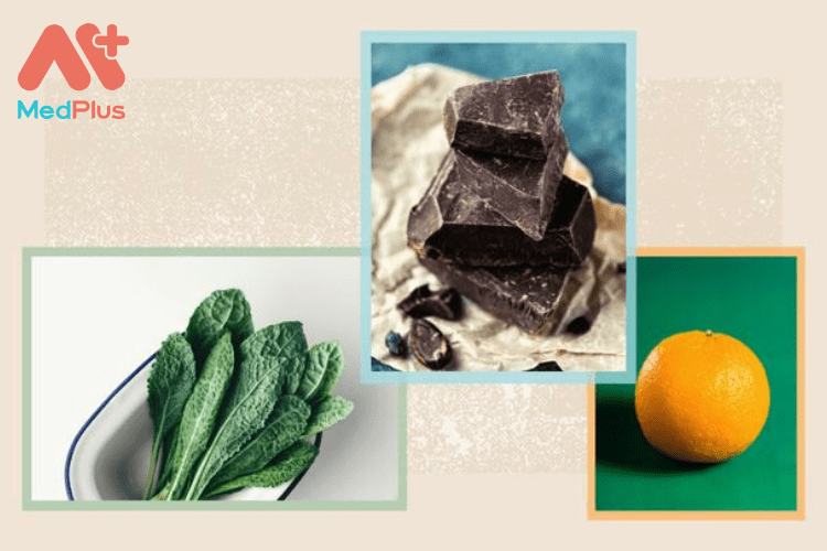 Thực phẩm giàu chất xơ như cải xoăn và cam giúp ổn định lượng đường trong máu