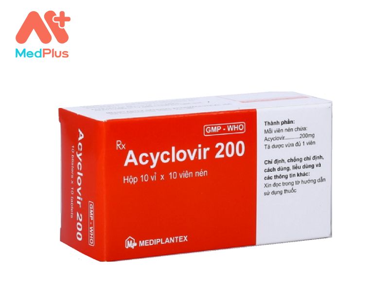 Thuốc A.T Acyclovir 200 mg | Trị Nhiễm Trùng Herpes Simplex