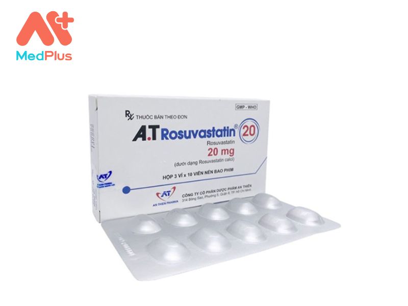 Thuốc A.T Rosuvastatin 20 | Thuốc Hạ Mỡ Máu Hiệu Quả