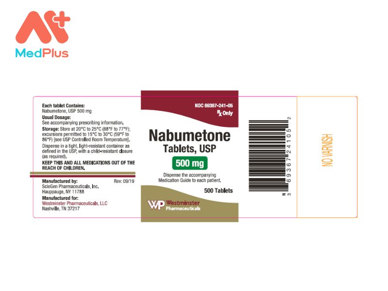 Thuốc Nabumetone 500 | Điều Trị Viêm Xương Khớp Hiệu Quả