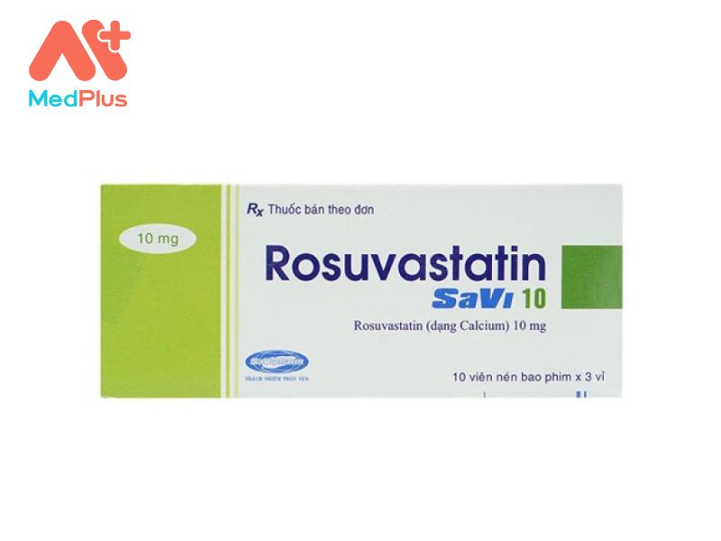Thuốc Rosuvastatin SaVi 10 | Thuốc Hạ Mỡ Máu Hiệu Quả
