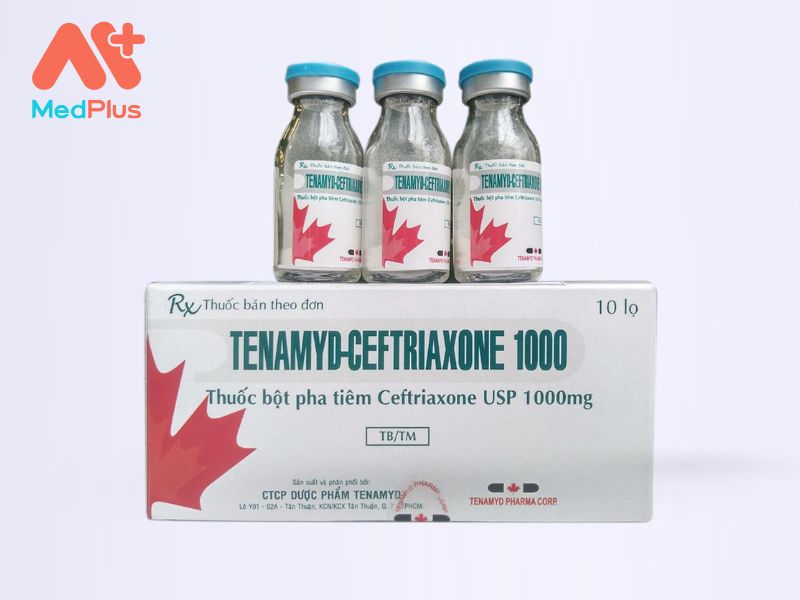 Thuốc Tenamyd-Ceftriaxone 1000 | Trị Nhiễm Khuẩn Hô Hấp