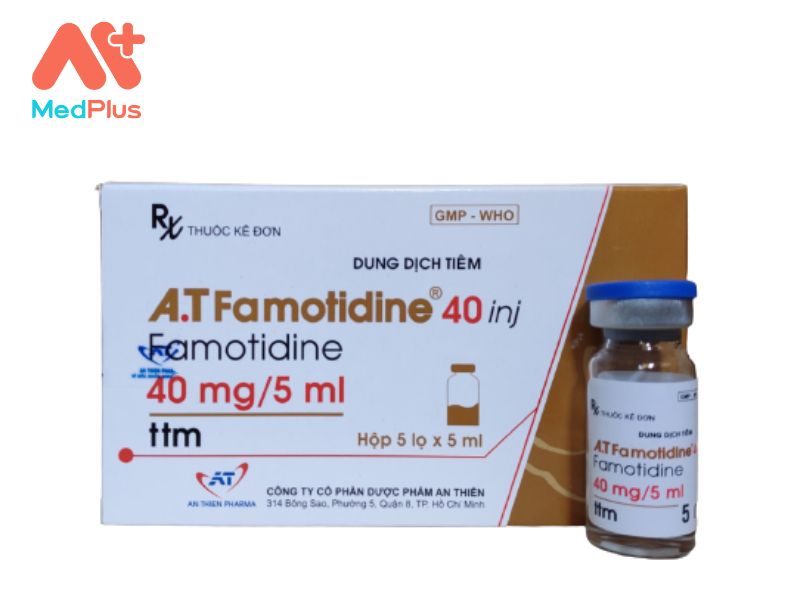 Thuốc A.T Famotidin 40 inj | Điều Trị Loét Tá Tràng Hiệu Quả