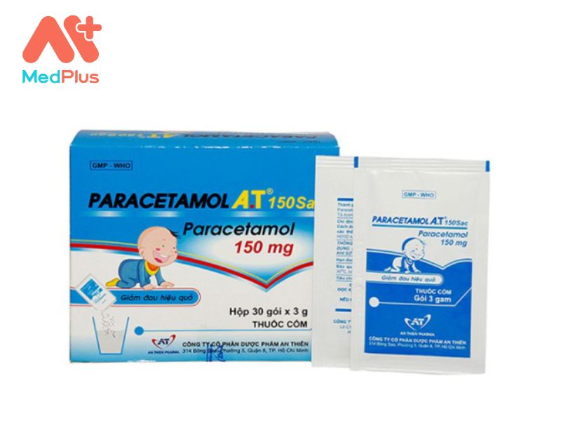 Thuốc Paracetamol A.T 150 sac | Điều Trị Cảm Lạnh, Cảm Cúm