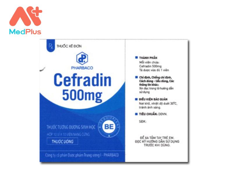 Thuốc SM. Cefradin 500 | Trị Nhiễm Khuẩn Đường Tiết Niệu