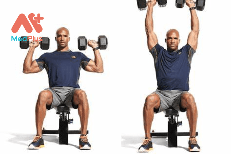 Overhead Press Tập luyện phần trên cơ thể cho ngực, lưng, vai và cánh tay